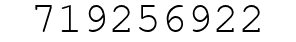 Number 719256922.