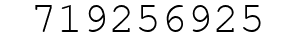 Number 719256925.
