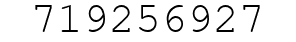 Number 719256927.