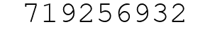 Number 719256932.