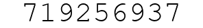 Number 719256937.