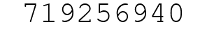 Number 719256940.