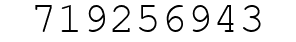 Number 719256943.