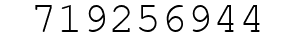 Number 719256944.