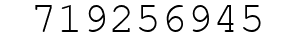 Number 719256945.