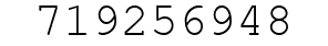 Number 719256948.