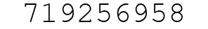 Number 719256958.