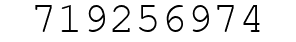 Number 719256974.