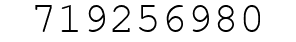Number 719256980.