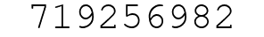 Number 719256982.
