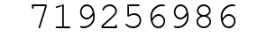 Number 719256986.