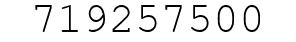 Number 719257500.