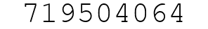 Number 719504064.