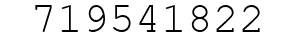 Number 719541822.