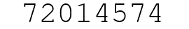 Number 72014574.