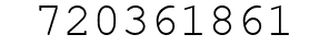 Number 720361861.
