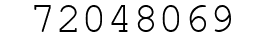 Number 72048069.