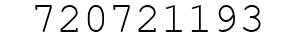 Number 720721193.