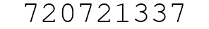 Number 720721337.