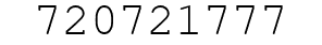 Number 720721777.