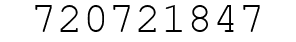 Number 720721847.