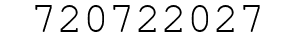 Number 720722027.