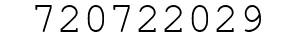 Number 720722029.