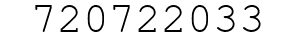 Number 720722033.