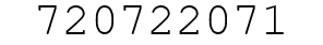 Number 720722071.