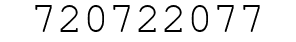 Number 720722077.