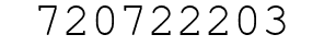 Number 720722203.