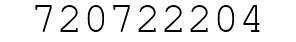 Number 720722204.
