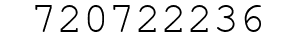 Number 720722236.