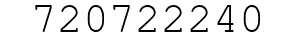 Number 720722240.