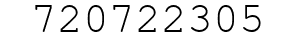 Number 720722305.