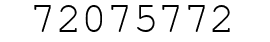 Number 72075772.
