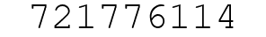 Number 721776114.