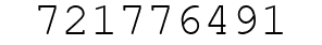 Number 721776491.