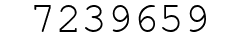 Number 7239659.