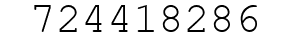 Number 724418286.