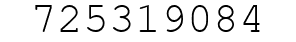 Number 725319084.