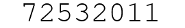 Number 72532011.