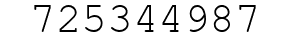 Number 725344987.
