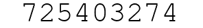 Number 725403274.