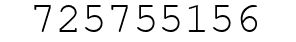 Number 725755156.