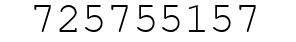 Number 725755157.