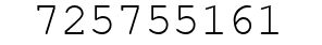 Number 725755161.