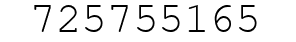 Number 725755165.