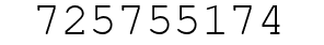Number 725755174.