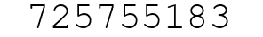 Number 725755183.